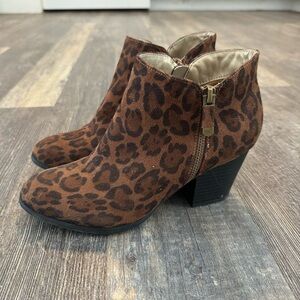 Leopard Booties